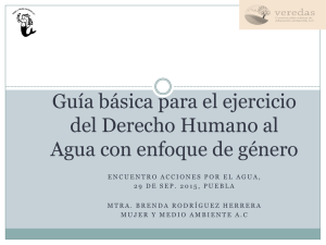 Guía básica para el ejercicio del Derecho Humano al Agua con enfoque de género (PDF, 280 Kb)