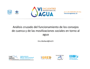 Análisis cruzado del funcionamiento de diferentes consejos de cuenca y movilizaciones sociales en torno al agua (PDF, 331 Kb)