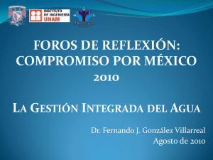 Presentación del Dr. Fernando J. González Villarreal