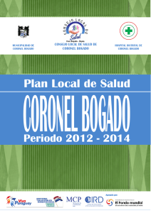 CORONEL BOGADO Plan Local de Salud Periodo 2012 - 2014 CIRD