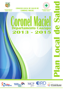 Coronel Maciel Plan Local de Salud CIRD 2013 - 2015