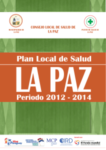 LA PAZ Plan Local de Salud Periodo 2012 - 2014 CIRD