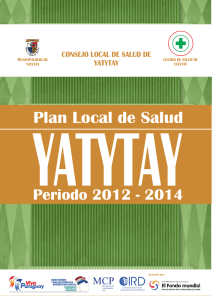 YATYTAY Plan Local de Salud Periodo 2012 - 2014 CIRD