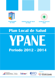 YPANE Plan Local de Salud Periodo 2012 - 2014 CIRD