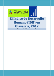 Índice de Desarrollo Humano en Olavarría 2012