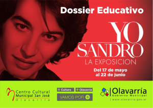 DOSSIER EDUCATIVO - YO, SANDRO - MAYO JUNIO 2014