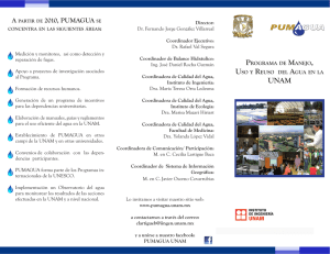 UNAM ProgramaManejoUsoyReusoAgua