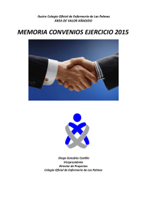 Memoria Convenios 2015