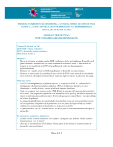 Mesa redonda 6: Enfermedades non transmissibles y desarrollo socioeconomico pdf, 163kb