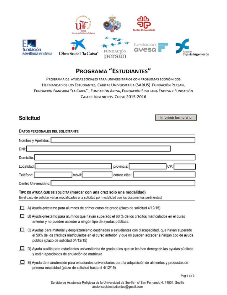 [Formulario De Solicitud]