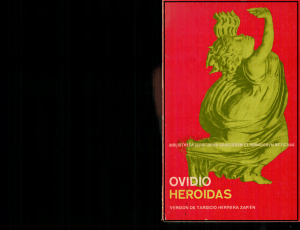 Heroidas de Ovidio (cuatro cartas)