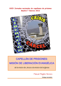 2012. Encuentros Capellanes 2. Capellan de prisiones, misión de liberación