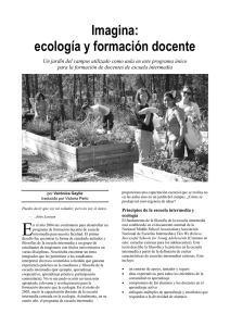 Imagina: ecología y formación docente  