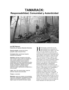 TAMARACK: Responsabilidad, Comunidad, y Autenticidad