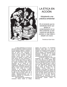 La Ética en Acción: Adoptando una práctica ambiental