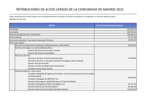 *Tabla salarial de la Comunidad de Madrid en 2015.
