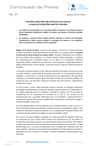 21 COLOMBIA TENDRA MERCADO VOLUNTARIO DE CARBONO A TRAVES DE LA BMC Y ANEXOpdf