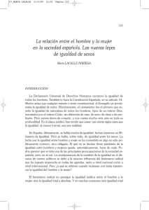 La relación entre el hombre y la mujer en la sociedad española. Las nuevas leyes de igualdad de sexos.pdf