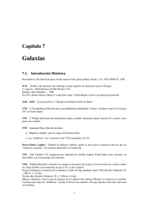 Galaxias Capítulo 7 7.1. Introducción Histórica