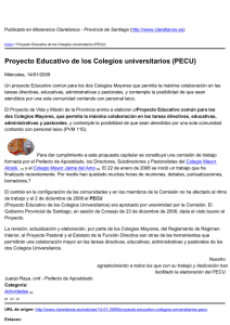 Proyecto Educativo de los Colegios universitarios (PECU)