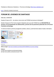 FORUM DE JOVENES DE SANTIAGO
