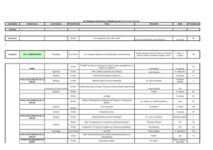 Actividades Unidad Acad. Carrera/Sect. Fecha/Hora