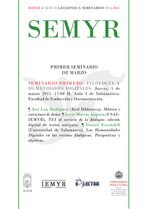 SEMYR PRIMER SEMINARIO DE MARZO