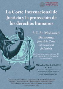 La Corte Internacional de Justicia y la protección de los derechos humanos