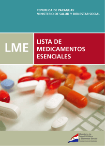 Lista de Medicamentos esenciales de Paraguay (2009) pdf, 333kb