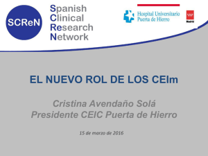 Cristina Avendaño Solá (SEFC); El nuevo rol de los CEIm