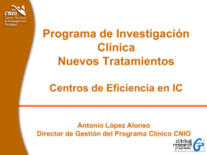 Programa de Investigación Clínica en nuevos tratamientos del Cáncer. Antonio López