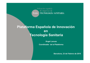 Plataforma Española de Innovación en Tecnología Sanitaria Ángel Lanuza