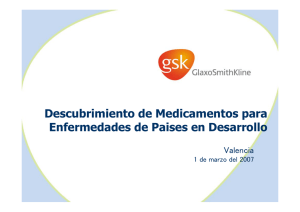 Descubrimiento de Medicamentos para Enfermedades de Paises en Desarrollo, GSK