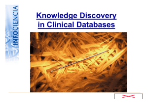 D. Jordi Naval HEALTH-MINER "Knowledge Discovery in Clinical Databases"