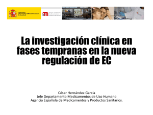 César Hernández. Jefe del Departamento de Medicamentos de Uso Humano (AEMPS)