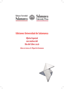 Catálogo de libros seleccionado por Ediciones Universidad de Salamanca