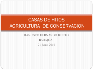 CASAS DE HITOS AGRICULTURA  DE CONSERVACION FRANCISCO HERNANDO BENITO BADAJOZ