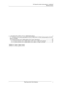 II- Situación actual socioeconómica y ambiental Memoria técnica