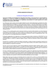 V.- ANUNCIOS OTROS ANUNCIOS OFICIALES