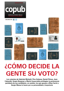 ¿CÓMO DECIDE LA GENTE SU VOTO?