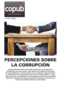 PERCEPCIONES SOBRE LA CORRUPCIÓN