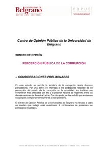 "EL 74% DE LOS ARGENTINOS PERCIBE UN ALTO NIVEL DE CORRUPCIÓN"