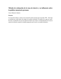 2015_Albarracín_Método de estimación de la tasa de interés y su influencia sobre la política monetaria peruana.pdf