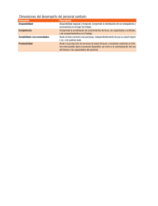 Dimensiones del desempeño del personal sanitario pdf, 212kb