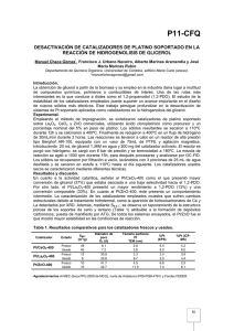 P11-CFQ DESACTIVACIÓN DE CATALIZADORES DE PLATINO SOPORTADO EN LA