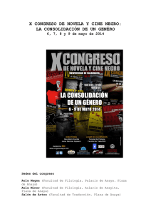 X CONGRESO DE NOVELA Y CINE NEGRO: