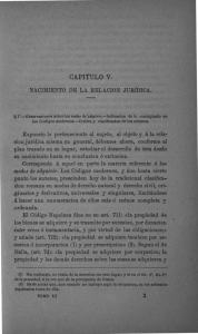 CAPITULO  V. NACIMIENTO  DE LA RELACION  JURÍDICA. al