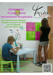 SEMINARIO El juego como  herramienta terapéutica Dra. Carmen García Rodríguez