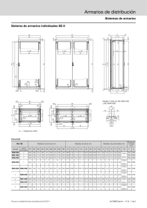 Armarios de distribución Sistemas de armarios Sistema de armarios individuales SE 8