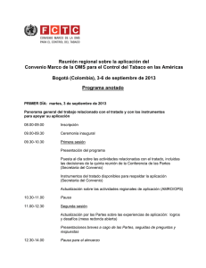 Programme of the meeting (ES) pdf, 46kb